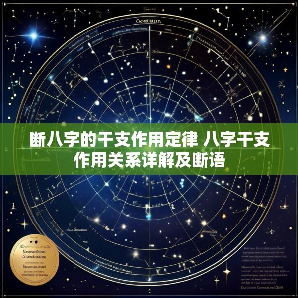 断八字的干支作用定律 八字干支作用关系详解及断语