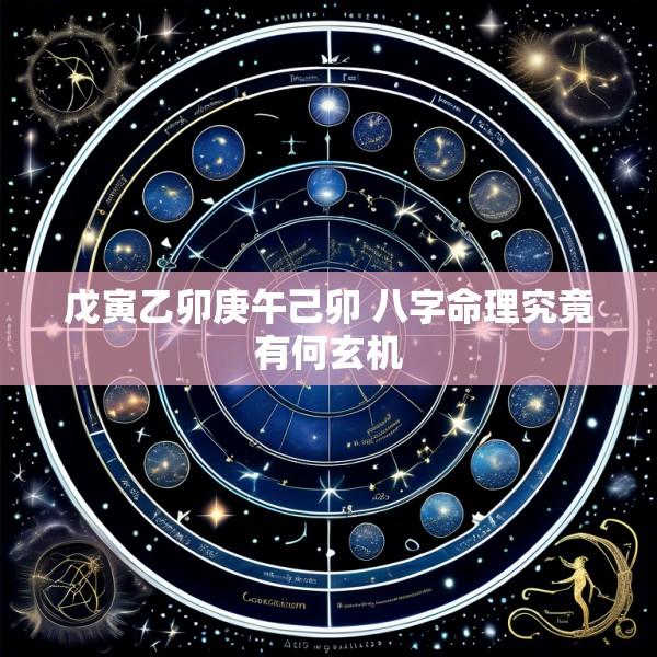 戊寅乙卯庚午己卯 八字命理究竟有何玄机