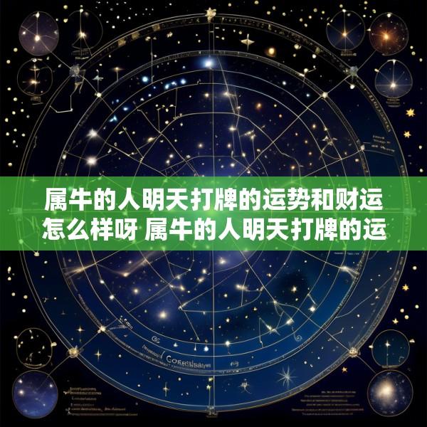 属牛的人明天打牌的运势和财运怎么样呀 属牛的人明天打牌的运势和财运怎么样呀女生