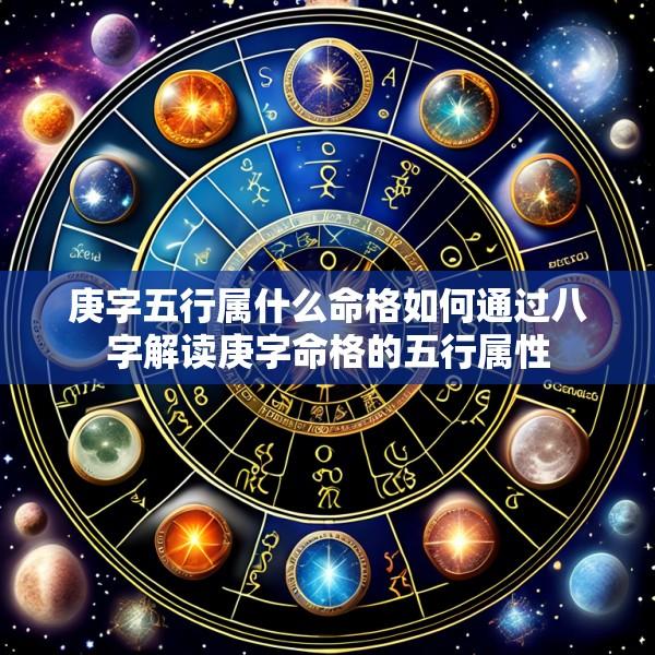 庚字五行属什么命格如何通过八字解读庚字命格的五行属性