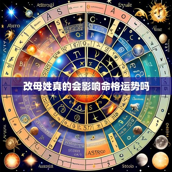 改母姓真的会影响命格运势吗