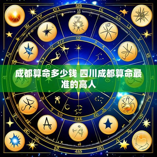 成都算命多少钱 四川成都算命最准的高人