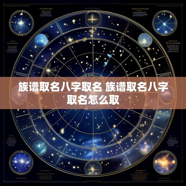 族谱取名八字取名 族谱取名八字取名怎么取