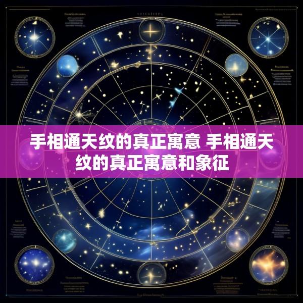 手相通天纹的真正寓意 手相通天纹的真正寓意和象征