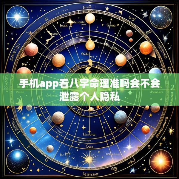 手机app看八字命理准吗会不会泄露个人隐私