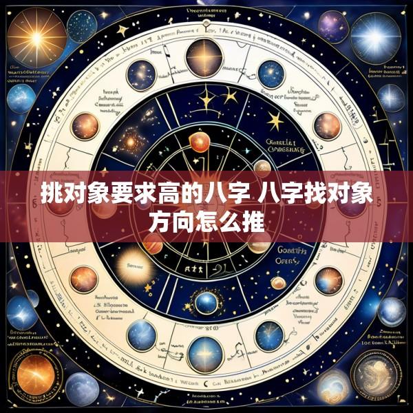 挑对象要求高的八字 八字找对象方向怎么推