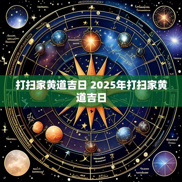 打扫家黄道吉日 2025年打扫家黄道吉日