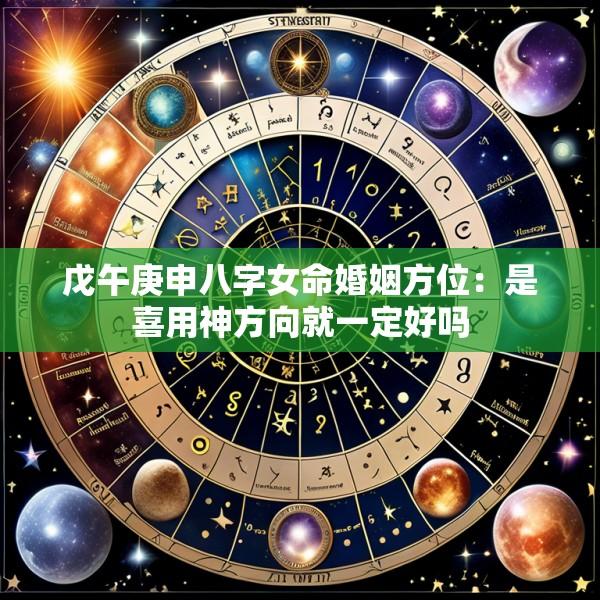 戊午庚申八字女命婚姻方位：是喜用神方向就一定好吗