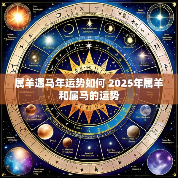 属羊遇马年运势如何 2025年属羊和属马的运势