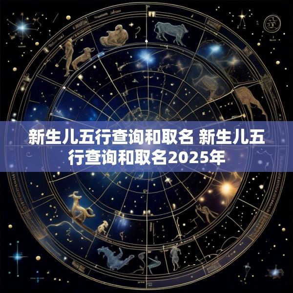 新生儿五行查询和取名 新生儿五行查询和取名2025年