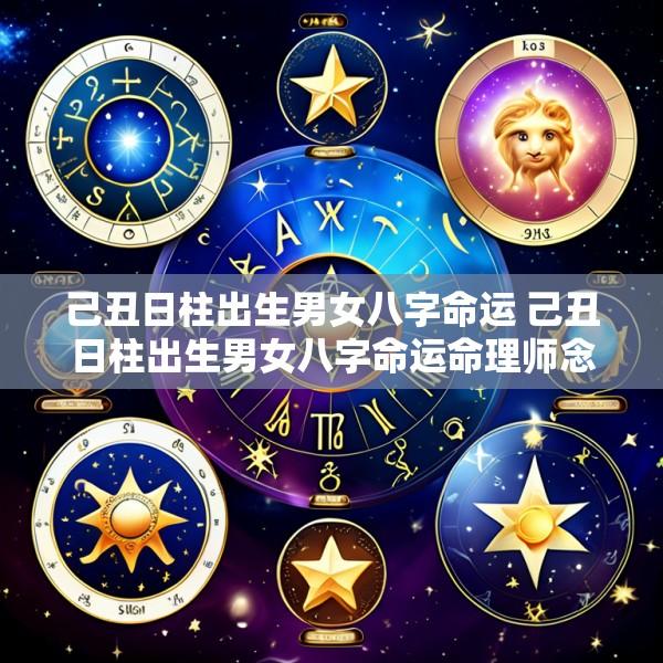 己丑日柱出生男女八字命运 己丑日柱出生男女八字命运命理师念鲜