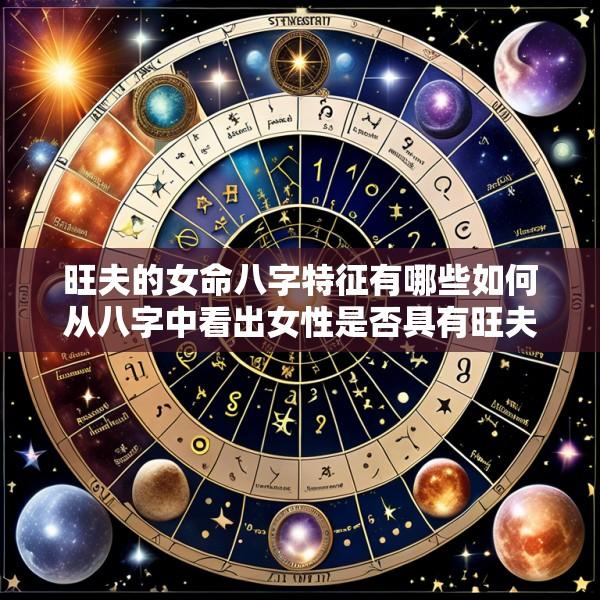 旺夫的女命八字特征有哪些如何从八字中看出女性是否具有旺夫命
