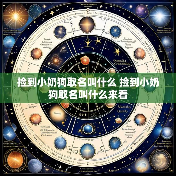 捡到小奶狗取名叫什么 捡到小奶狗取名叫什么来着