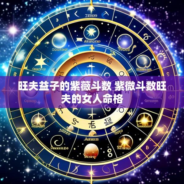 旺夫益子的紫薇斗数 紫微斗数旺夫的女人命格
