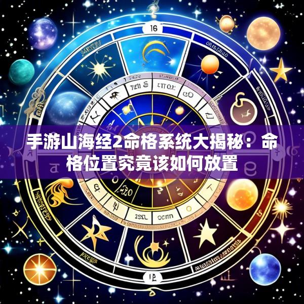 手游山海经2命格系统大揭秘：命格位置究竟该如何放置