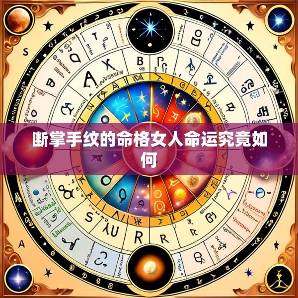 断掌手纹的命格女人命运究竟如何