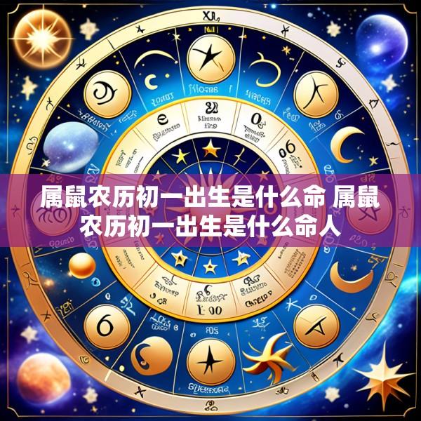 属鼠农历初一出生是什么命 属鼠农历初一出生是什么命人