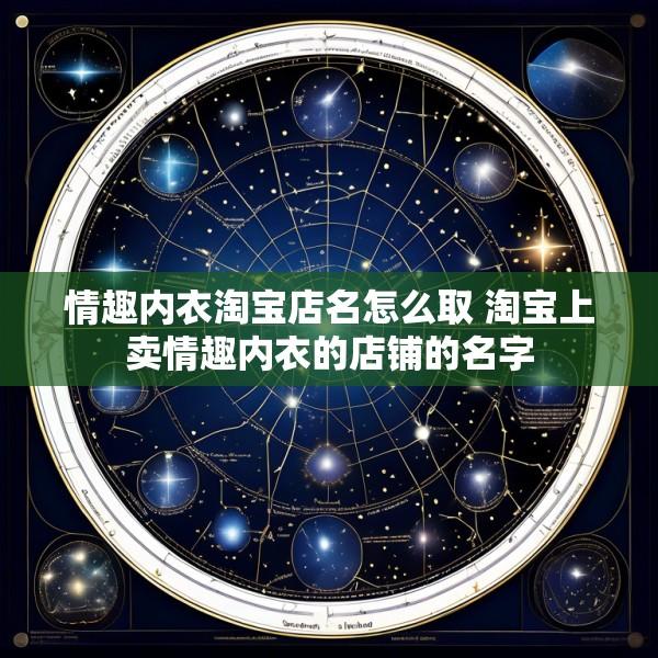 情趣内衣淘宝店名怎么取 淘宝上卖情趣内衣的店铺的名字
