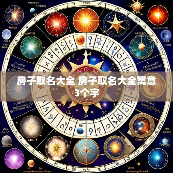 房子取名大全 房子取名大全寓意3个字