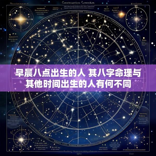 早晨八点出生的人 其八字命理与其他时间出生的人有何不同