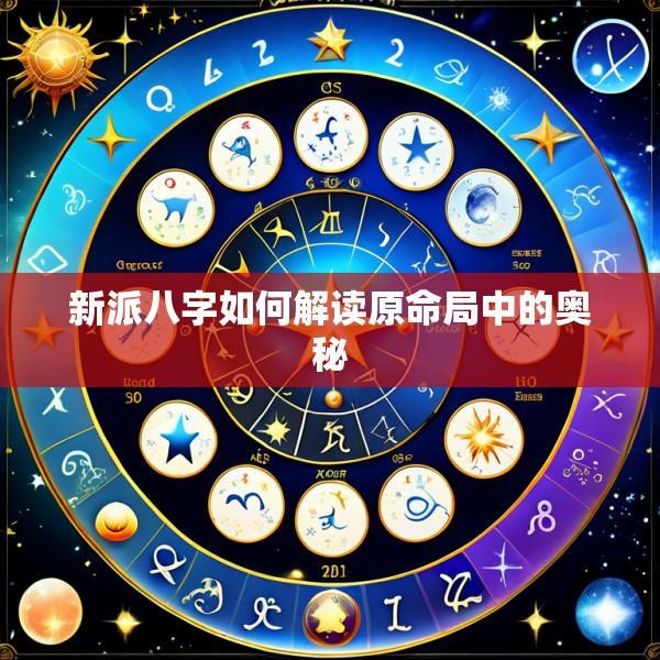新派八字如何解读原命局中的奥秘