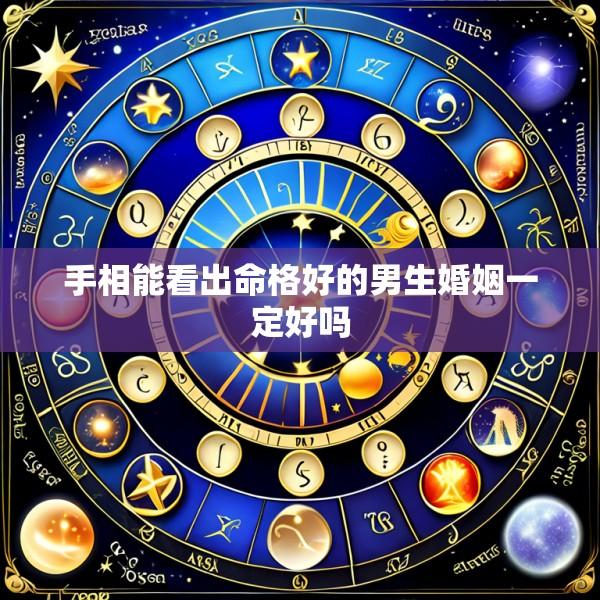 手相能看出命格好的男生婚姻一定好吗