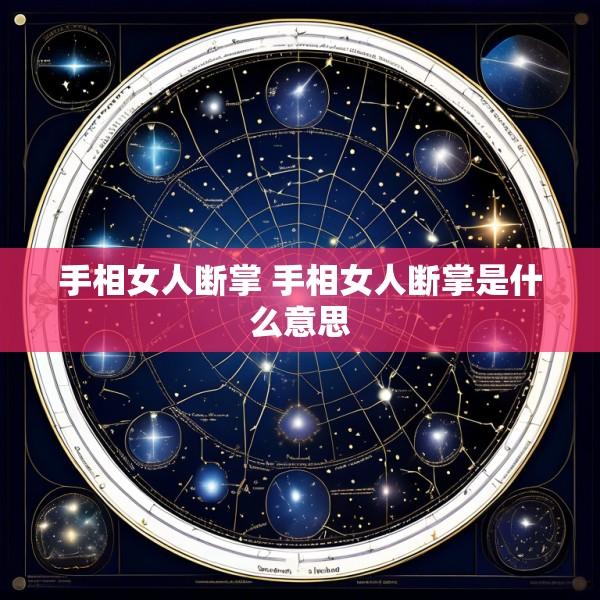 手相女人断掌 手相女人断掌是什么意思