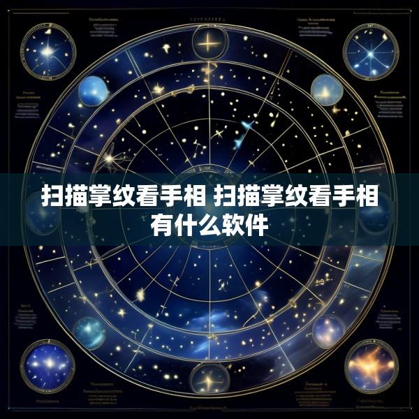 扫描掌纹看手相 扫描掌纹看手相有什么软件