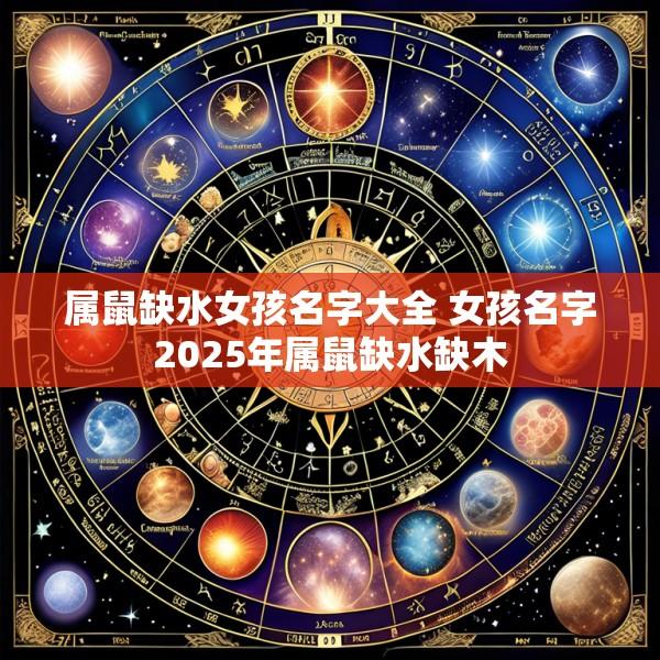 属鼠缺水女孩名字大全 女孩名字2025年属鼠缺水缺木