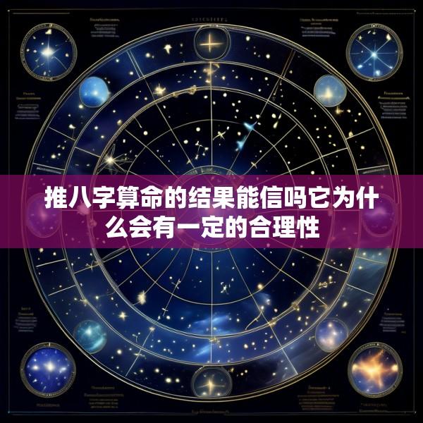推八字算命的结果能信吗它为什么会有一定的合理性