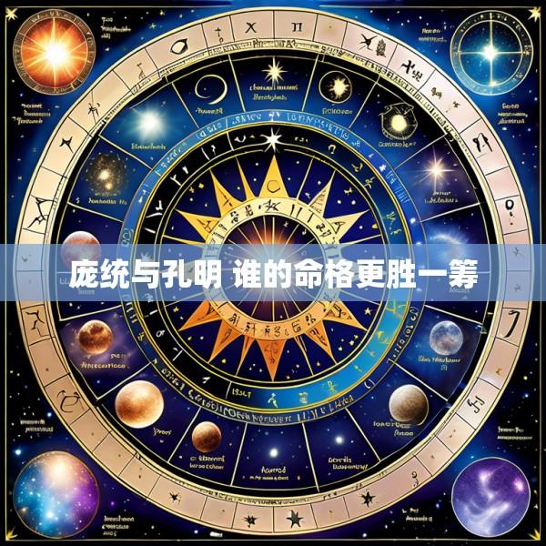 庞统与孔明 谁的命格更胜一筹