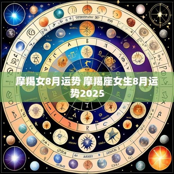 摩羯女8月运势 摩羯座女生8月运势2025