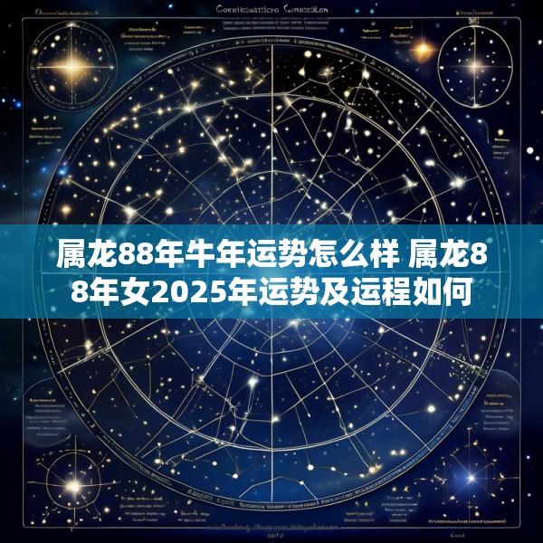 属龙88年牛年运势怎么样 属龙88年女2025年运势及运程如何