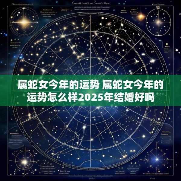 属蛇女今年的运势 属蛇女今年的运势怎么样2025年结婚好吗