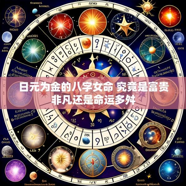日元为金的八字女命 究竟是富贵非凡还是命运多舛