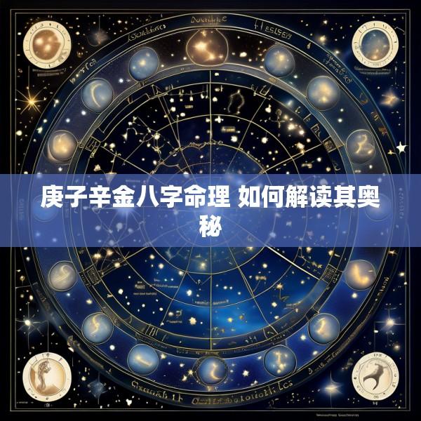 庚子辛金八字命理 如何解读其奥秘