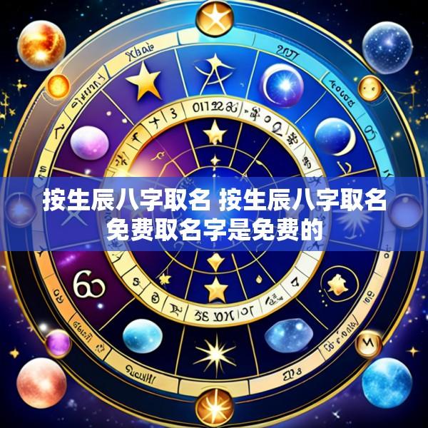 按生辰八字取名 按生辰八字取名免费取名字是免费的