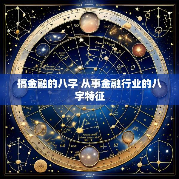搞金融的八字 从事金融行业的八字特征