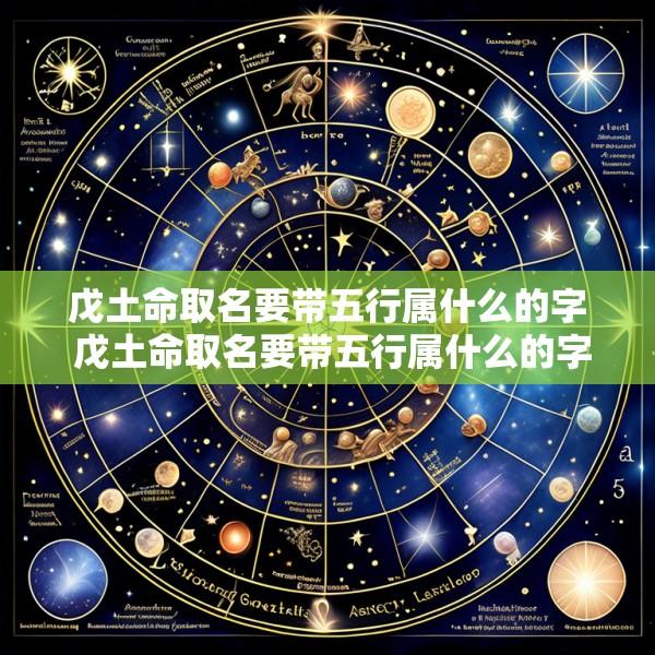 戊土命取名要带五行属什么的字 戊土命取名要带五行属什么的字好呢