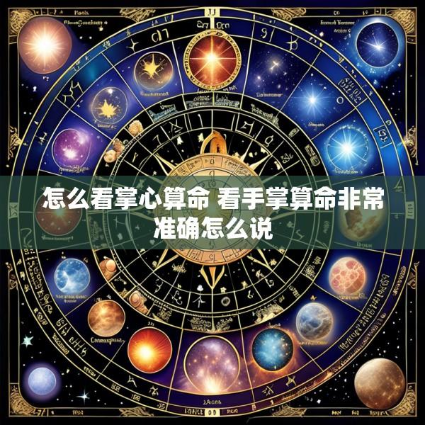 怎么看掌心算命 看手掌算命非常准确怎么说