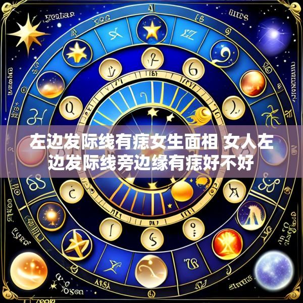 左边发际线有痣女生面相 女人左边发际线旁边缘有痣好不好