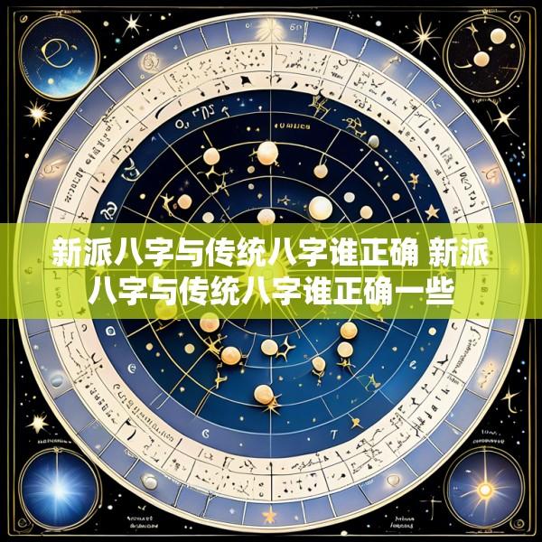 新派八字与传统八字谁正确 新派八字与传统八字谁正确一些