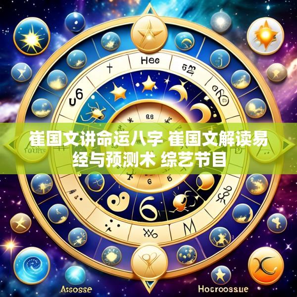 崔国文讲命运八字 崔国文解读易经与预测术 综艺节目