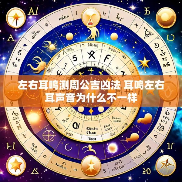 左右耳鸣测周公吉凶法 耳鸣左右耳声音为什么不一样