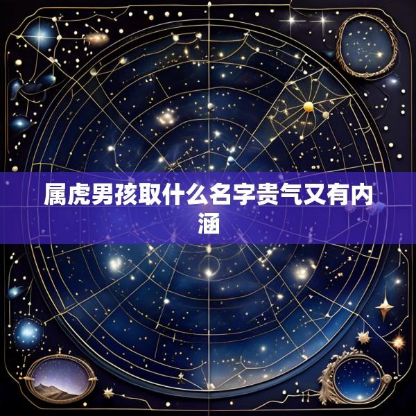 属虎男孩取什么名字贵气又有内涵