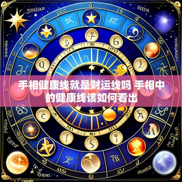手相健康线就是财运线吗 手相中的健康线该如何看出