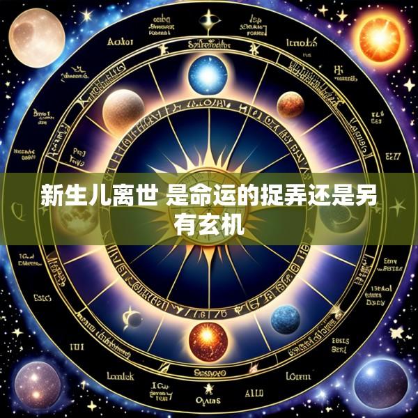 新生儿离世 是命运的捉弄还是另有玄机