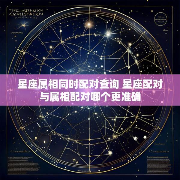 星座属相同时配对查询 星座配对与属相配对哪个更准确