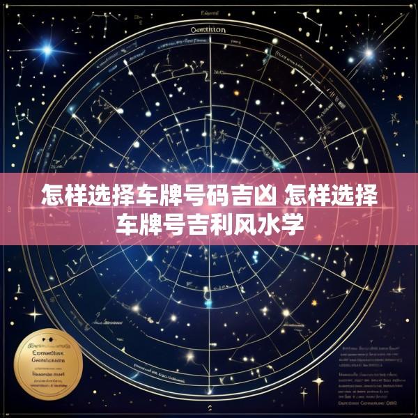 怎样选择车牌号码吉凶 怎样选择车牌号吉利风水学