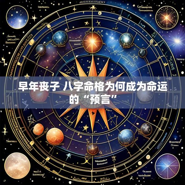早年丧子 八字命格为何成为命运的“预言”